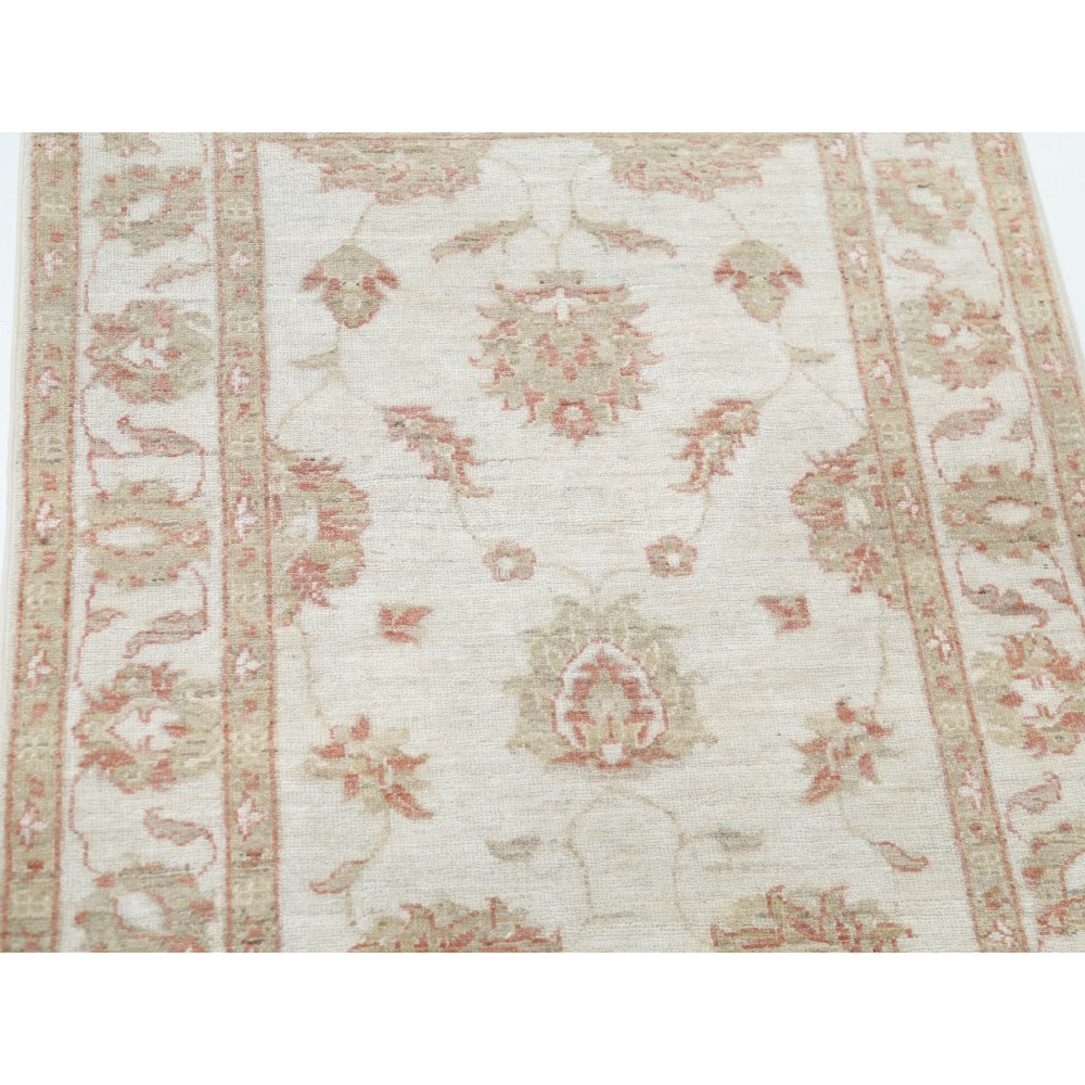 Hand Knotted Turkish Wool Rug with All-Over Floral Design | New Beige Accent Rug for Entryway Hand Knotted Turkish Wool Rug with All-Over Floral Design | New Beige Accent Rug for Entryway