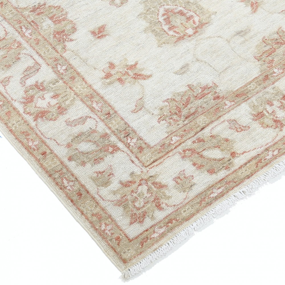 Hand Knotted Turkish Wool Rug with All-Over Floral Design | New Beige Accent Rug for Entryway Hand Knotted Turkish Wool Rug with All-Over Floral Design | New Beige Accent Rug for Entryway