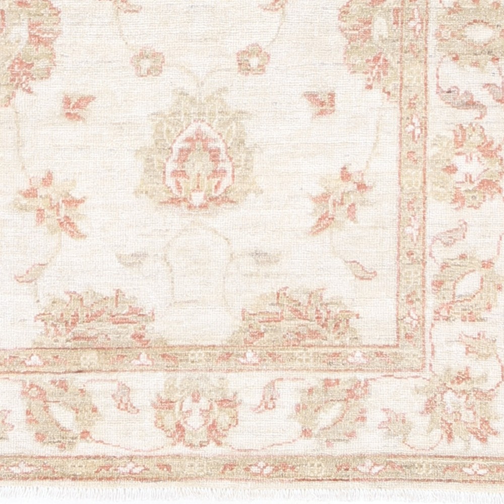 Hand Knotted Turkish Wool Rug with All-Over Floral Design | New Beige Accent Rug for Entryway Hand Knotted Turkish Wool Rug with All-Over Floral Design | New Beige Accent Rug for Entryway