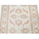 Hand Knotted Oushak Style Rug | Beige Turkish Accent Rug with All-Over Floral Design | 100% Wool Hand Knotted Oushak Style Rug | Beige Turkish Accent Rug with All-Over Floral Design | 100% Wool