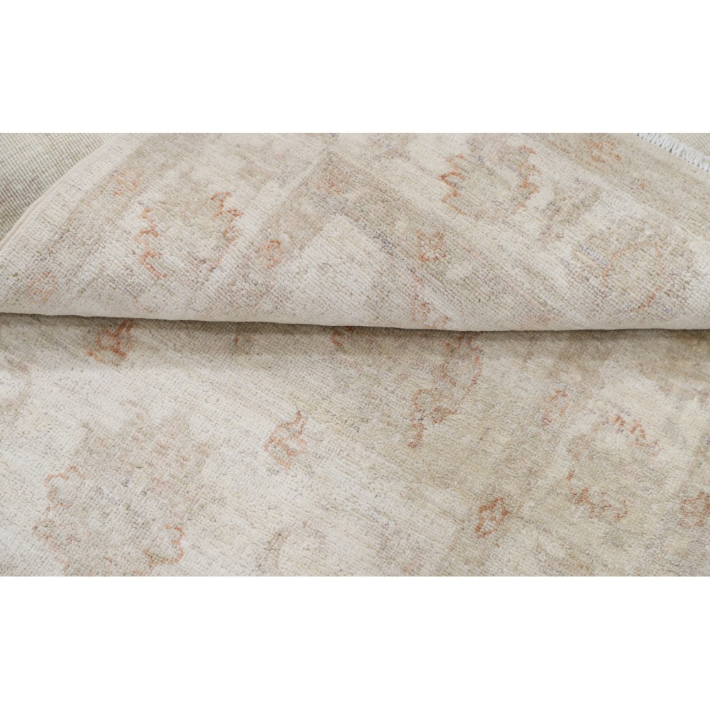 Beige Turkish Wool Accent Rug with Floral Design | New Handknotted Area Rug | 100% Wool Beige Turkish Wool Accent Rug with Floral Design | New Handknotted Area Rug | 100% Wool