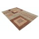 Hand Knotted Beige, Brown and Red Wool Area Rug | Abstract Geometric Design Carpet Hand Knotted Beige, Brown and Red Wool Area Rug | Abstract Geometric Design Carpet