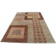 Hand Knotted Beige, Brown and Red Wool Area Rug | Abstract Geometric Design Carpet Hand Knotted Beige, Brown and Red Wool Area Rug | Abstract Geometric Design Carpet
