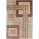 Hand Knotted Beige, Brown and Red Wool Area Rug | Abstract Geometric Design Carpet Hand Knotted Beige, Brown and Red Wool Area Rug | Abstract Geometric Design Carpet