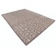 Hand Knotted Brown and Ivory Wool Area Rug | Turkish Botanical Repeating Design Carpet Hand Knotted Brown and Ivory Wool Area Rug | Turkish Botanical Repeating Design Carpet
