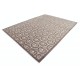 Hand Knotted Brown and Ivory Wool Area Rug | Turkish Botanical Repeating Design Carpet Hand Knotted Brown and Ivory Wool Area Rug | Turkish Botanical Repeating Design Carpet