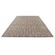 Hand Knotted Brown and Ivory Wool Area Rug | Turkish Botanical Repeating Design Carpet Hand Knotted Brown and Ivory Wool Area Rug | Turkish Botanical Repeating Design Carpet