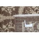 Hand Knotted Brown and Ivory Wool Area Rug | Turkish Botanical Repeating Design Carpet Hand Knotted Brown and Ivory Wool Area Rug | Turkish Botanical Repeating Design Carpet