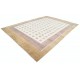 Hand Knotted Beige, Blush and Brown Wool Area Rug | Geometric Grid Design Carpet