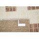 Hand Knotted Beige, Blush and Brown Wool Area Rug | Geometric Grid Design Carpet