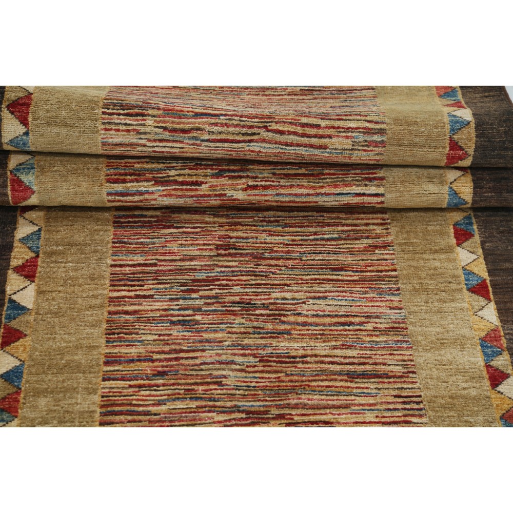 Hand Knotted Beige, Brown, Red Runner Rug for Kitchen | Wool Hallway Rug | Corridor Rug | Stair Rug Hand Knotted Beige, Brown, Red Runner Rug for Kitchen | Wool Hallway Rug | Corridor Rug | Stair Rug