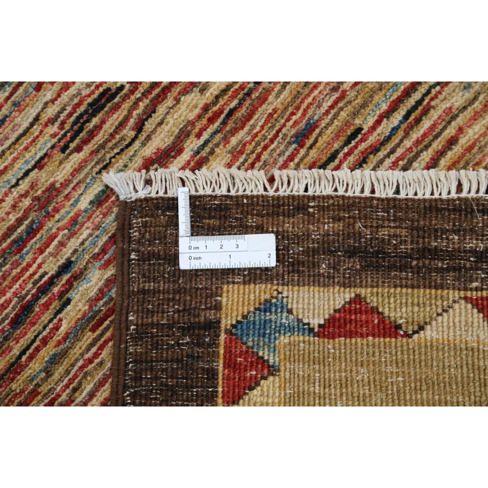 Hand Knotted Beige, Brown, Red Runner Rug for Kitchen | Wool Hallway Rug | Corridor Rug | Stair Rug Hand Knotted Beige, Brown, Red Runner Rug for Kitchen | Wool Hallway Rug | Corridor Rug | Stair Rug