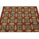 Hand Knotted Rust, Gold and Charcoal Area Rug | Geometric Pattern Accent Rug | 100% Wool Hand Knotted Rust, Gold and Charcoal Area Rug | Geometric Pattern Accent Rug | 100% Wool