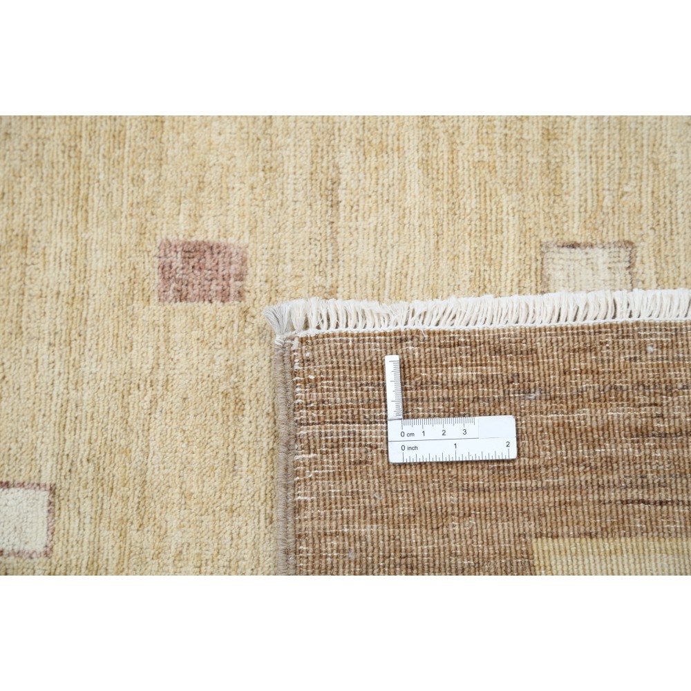 Hand Knotted Beige and Taupe Wool Area Rug | Minimal Geometric Dot Design Carpet Hand Knotted Beige and Taupe Wool Area Rug | Minimal Geometric Dot Design Carpet