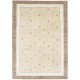 Hand Knotted Beige and Taupe Wool Area Rug | Minimal Geometric Dot Design Carpet Hand Knotted Beige and Taupe Wool Area Rug | Minimal Geometric Dot Design Carpet