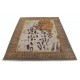 Hand Knotted Brown, Beige and Mustard Wool Area Rug | Abstract Design Carpet Hand Knotted Brown, Beige and Mustard Wool Area Rug | Abstract Design Carpet