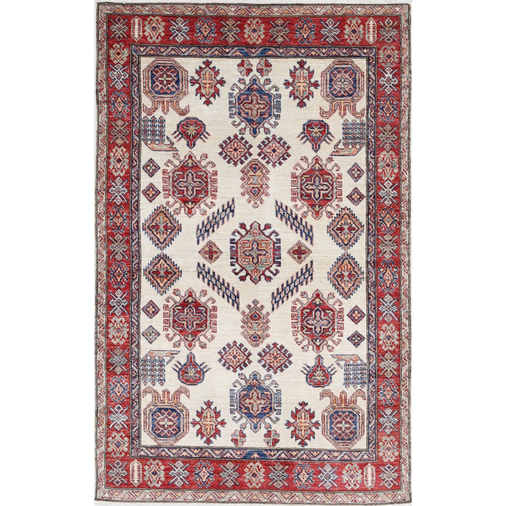 Hand Knotted Floral Beige Rug | Tribal Accent Rug for Entryway | New Condition | 100% Wool Hand Knotted Floral Beige Rug | Tribal Accent Rug for Entryway | New Condition | 100% Wool