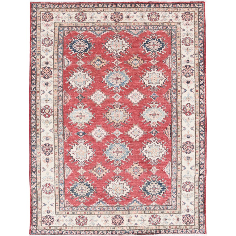 Hand Knotted Turkish Wool Area Rug | Red Bedroom and Dining Room Rug Hand Knotted Turkish Wool Area Rug | Red Bedroom and Dining Room Rug