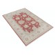 Decorative Hand Knotted Floral Turkish Area Rug with Red Field and Ivory Border | 100% Wool Decorative Hand Knotted Floral Turkish Area Rug with Red Field and Ivory Border | 100% Wool