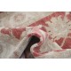 Decorative Hand Knotted Floral Turkish Area Rug with Red Field and Ivory Border | 100% Wool Decorative Hand Knotted Floral Turkish Area Rug with Red Field and Ivory Border | 100% Wool