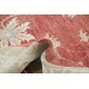 Hand Knotted Floral Large Area Rug with Red Field and Ivory Border | Traditional Oushak Wool Carpet Hand Knotted Floral Large Area Rug with Red Field and Ivory Border | Traditional Oushak Wool Carpet
