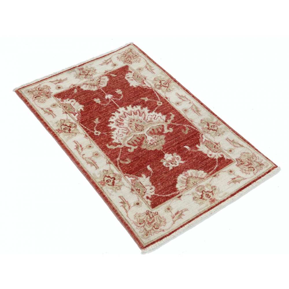 Hand Knotted Red, Beige Wool Area Rug | Traditional Floral Pattern Accent Rug Hand Knotted Red, Beige Wool Area Rug | Traditional Floral Pattern Accent Rug