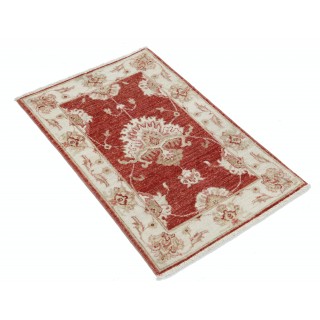 Hand Knotted Red, Beige Wool Area Rug | Traditional Floral Pattern Accent Rug