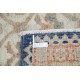 Hand Knotted Ivory, Navy Blue, Light Blue Wool Rug | Geometric Floral Pattern Carpet Hand Knotted Ivory, Navy Blue, Light Blue Wool Rug | Geometric Floral Pattern Carpet