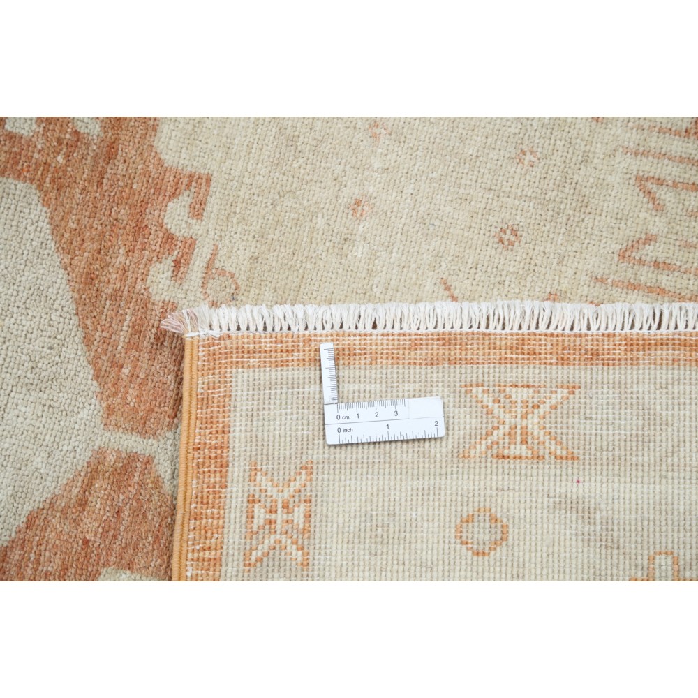 Hand Knotted Beige, Red Wool Area Rug | Turkish Tribal Motif Accent Rug Hand Knotted Beige, Red Wool Area Rug | Turkish Tribal Motif Accent Rug
