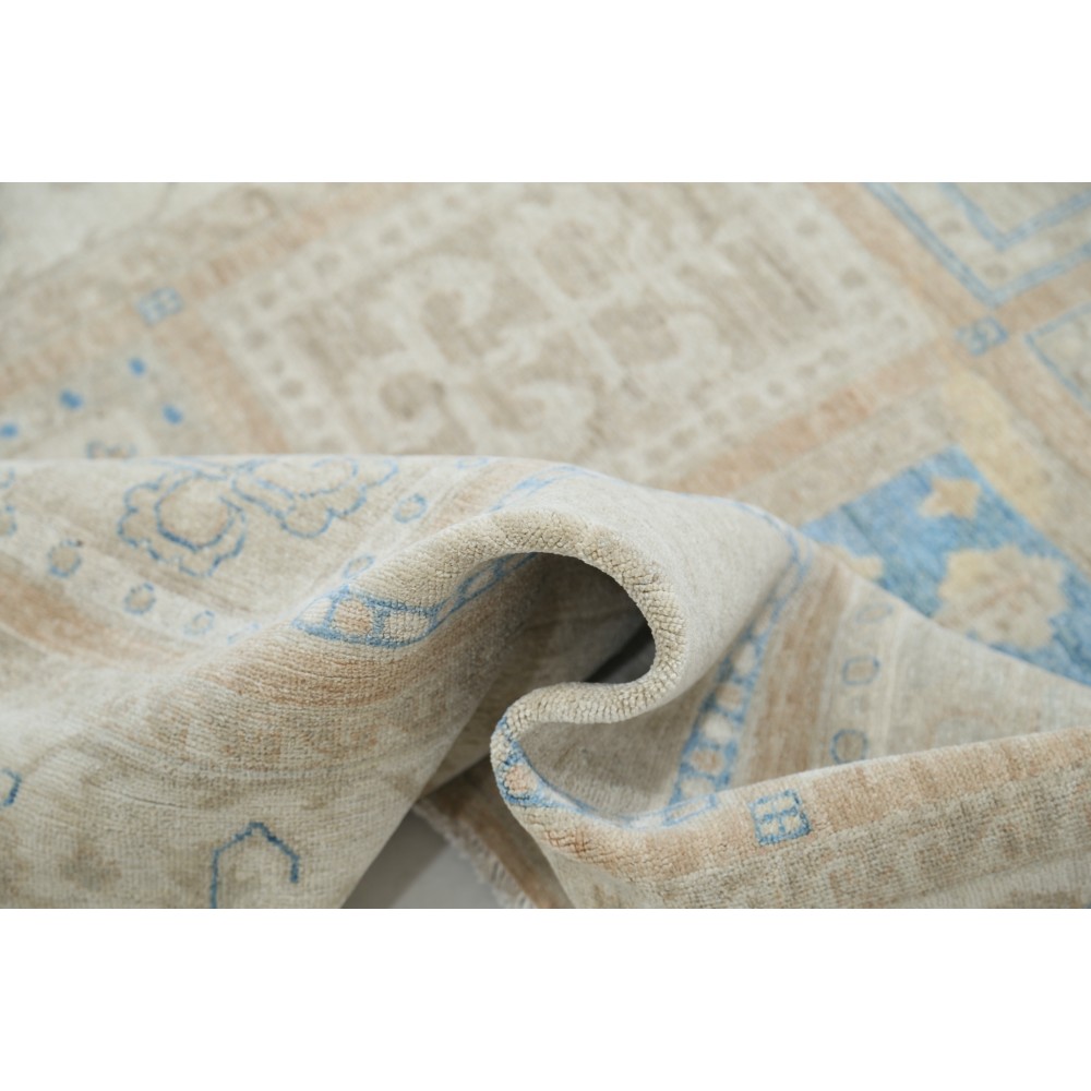 Hand Knotted Wool Geometric Area Rug for Living Room, Dining Room and Bedroom Hand Knotted Wool Geometric Area Rug for Living Room, Dining Room and Bedroom