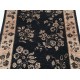 Hand Knotted Black, Blush Wool Area Rug | Oushak Style Floral Motif Accent Rug Hand Knotted Black, Blush Wool Area Rug | Oushak Style Floral Motif Accent Rug