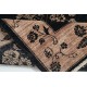 Hand Knotted Black, Blush Wool Area Rug | Oushak Style Floral Motif Accent Rug Hand Knotted Black, Blush Wool Area Rug | Oushak Style Floral Motif Accent Rug