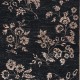 Hand Knotted Black, Blush Wool Area Rug | Turkish Floral Motif Accent Rug Hand Knotted Black, Blush Wool Area Rug | Turkish Floral Motif Accent Rug