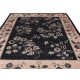 Hand Knotted Black, Blush Wool Area Rug | Turkish Floral Motif Accent Rug Hand Knotted Black, Blush Wool Area Rug | Turkish Floral Motif Accent Rug