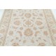 Hand Knotted Beige Wool Oushak Area Rug with All-Over Floral Design Hand Knotted Beige Wool Oushak Area Rug with All-Over Floral Design