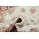 Hand Knotted Oushak Style Area Rug with Red Border and Ivory Field | Wool Floral Carpet Hand Knotted Oushak Style Area Rug with Red Border and Ivory Field | Wool Floral Carpet
