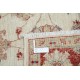 Hand Knotted Oushak Style Area Rug with Red Border and Ivory Field | Wool Floral Carpet Hand Knotted Oushak Style Area Rug with Red Border and Ivory Field | Wool Floral Carpet
