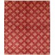 Hand Knotted Red and Beige Wool Area Rug | Turkish Repeating Geometric Design Carpet Hand Knotted Red and Beige Wool Area Rug | Turkish Repeating Geometric Design Carpet