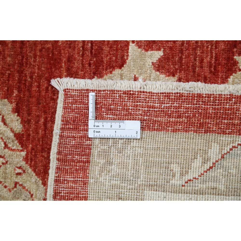 Hand Knotted Floral Turkish Area Rug with Red Field and Ivory Border | Wool Carpet for Home Decor Hand Knotted Floral Turkish Area Rug with Red Field and Ivory Border | Wool Carpet for Home Decor