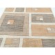 Hand Knotted Beige and Gray Wool Area Rug | Geometric Abstract Small Rug Hand Knotted Beige and Gray Wool Area Rug | Geometric Abstract Small Rug
