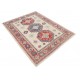 Hand Knotted Beige, Red and Blue Wool Area Rug | Tribal Medallion Accent Rug Hand Knotted Beige, Red and Blue Wool Area Rug | Tribal Medallion Accent Rug