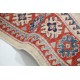Hand Knotted Beige, Red and Blue Wool Area Rug | Tribal Medallion Accent Rug Hand Knotted Beige, Red and Blue Wool Area Rug | Tribal Medallion Accent Rug