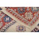 Hand Knotted Beige, Red and Blue Wool Area Rug | Tribal Medallion Accent Rug Hand Knotted Beige, Red and Blue Wool Area Rug | Tribal Medallion Accent Rug