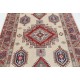 Hand Knotted Red, Ivory, Navy Blue Wool Area Rug | Turkish Geometric Design Rug Hand Knotted Red, Ivory, Navy Blue Wool Area Rug | Turkish Geometric Design Rug