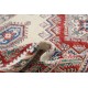 Hand Knotted Red, Ivory, Navy Blue Wool Area Rug | Turkish Geometric Design Rug Hand Knotted Red, Ivory, Navy Blue Wool Area Rug | Turkish Geometric Design Rug