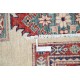 Hand Knotted Red, Ivory, Navy Blue Wool Area Rug | Turkish Geometric Design Rug Hand Knotted Red, Ivory, Navy Blue Wool Area Rug | Turkish Geometric Design Rug