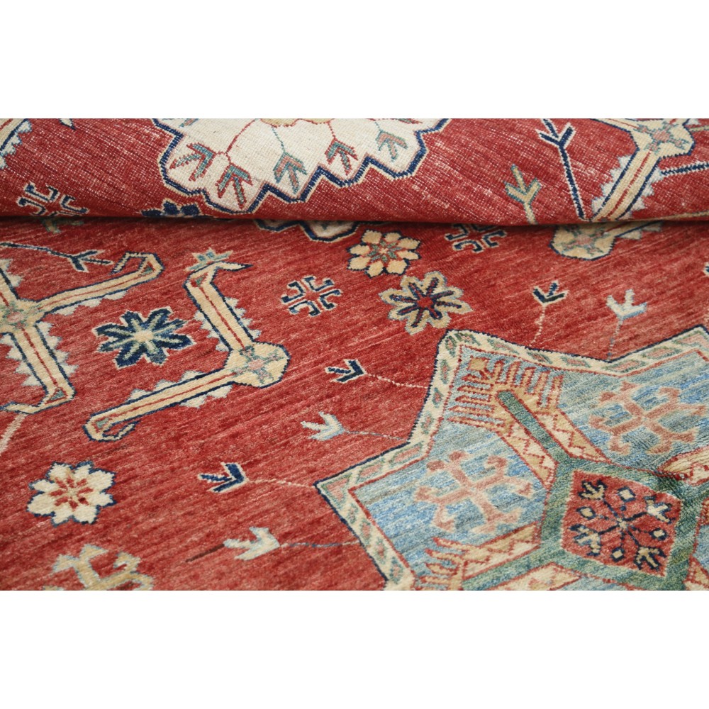 Hand Knotted Red Wool Area Rug for Living Room, Bedroom, and Dining Room Hand Knotted Red Wool Area Rug for Living Room, Bedroom, and Dining Room