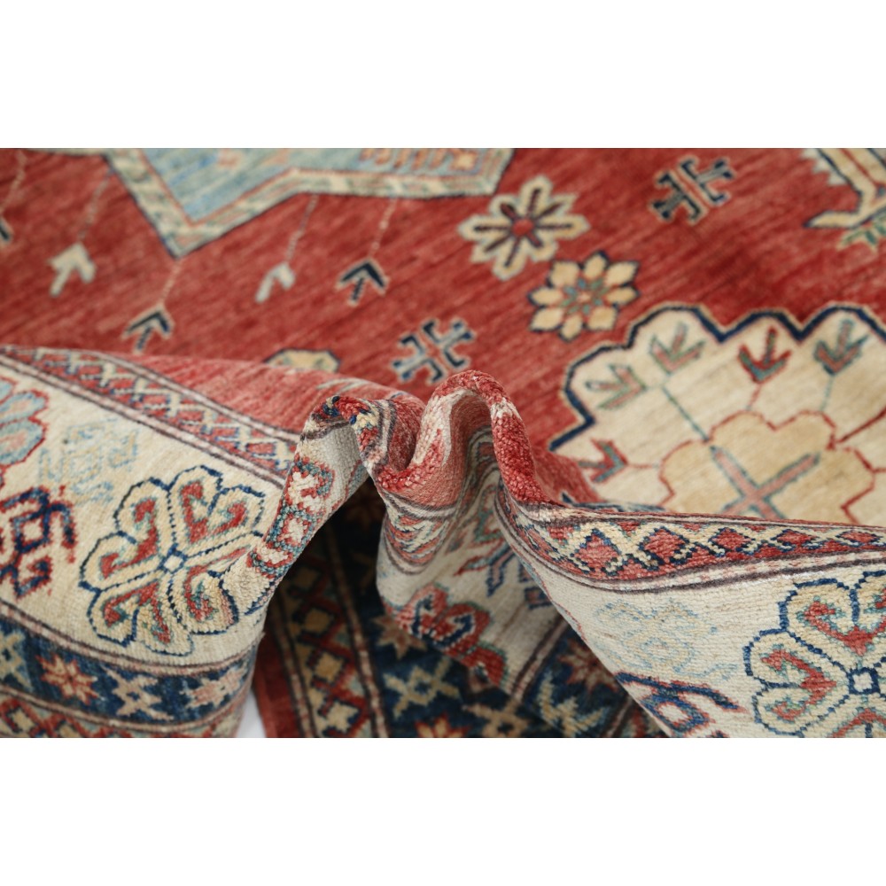 Hand Knotted Red Wool Area Rug for Living Room, Bedroom, and Dining Room Hand Knotted Red Wool Area Rug for Living Room, Bedroom, and Dining Room