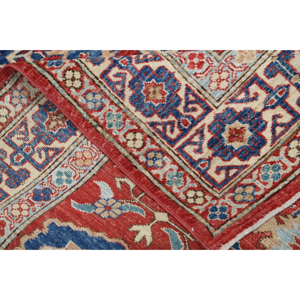 Handknotted Red Turkish Area Rug for Home Decor | 100% Wool Handknotted Red Turkish Area Rug for Home Decor | 100% Wool