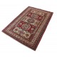 Hand Knotted Red, Navy Blue, Ivory Wool Area Rug | Geometric Medallion Accent Rug Hand Knotted Red, Navy Blue, Ivory Wool Area Rug | Geometric Medallion Accent Rug